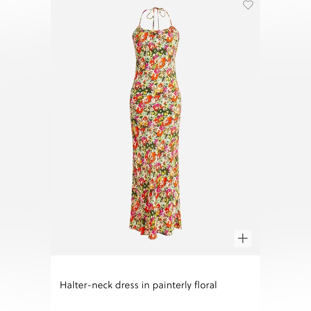 J.Crew Halter Neck Dress in Floral